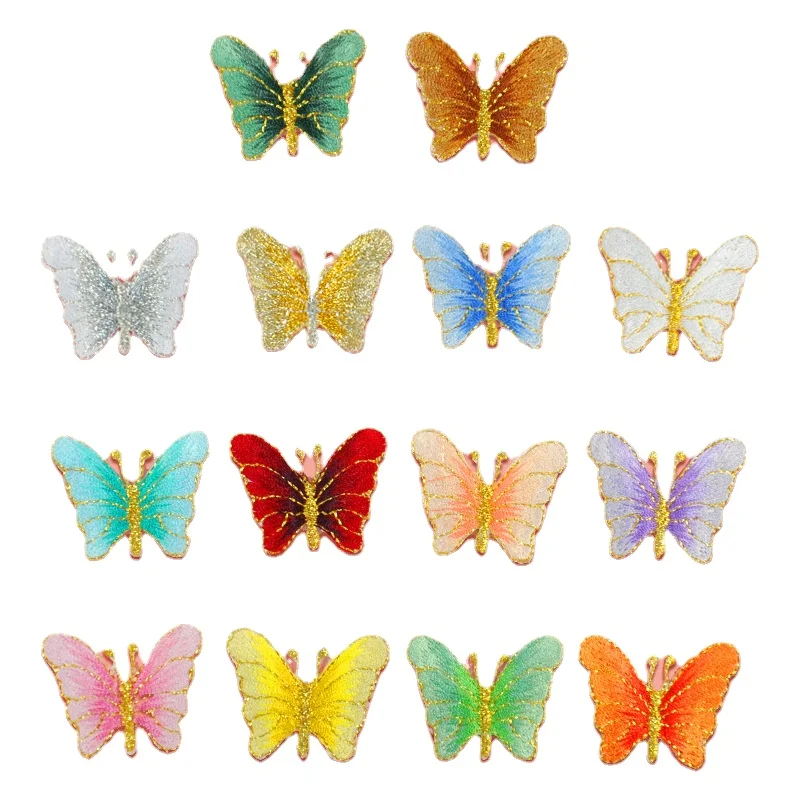 

New Arrival 1pcs Iron on Patches for Clothing Multicolor Butterfly Bird Embroidery Patch Appliques Badge Stickers for Clothes