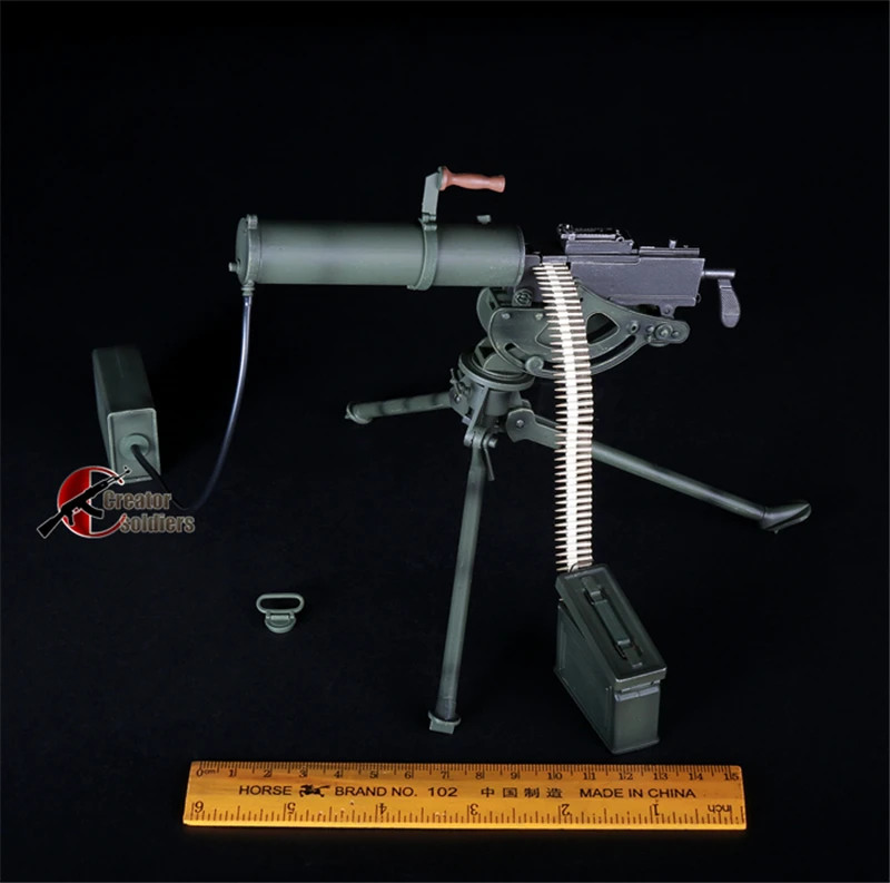 

1/6 Scale M1917 Browning Heavy Machine Gun WWII Weapon Plastic Model Toys for 12" Action Figure Cannot Shooting