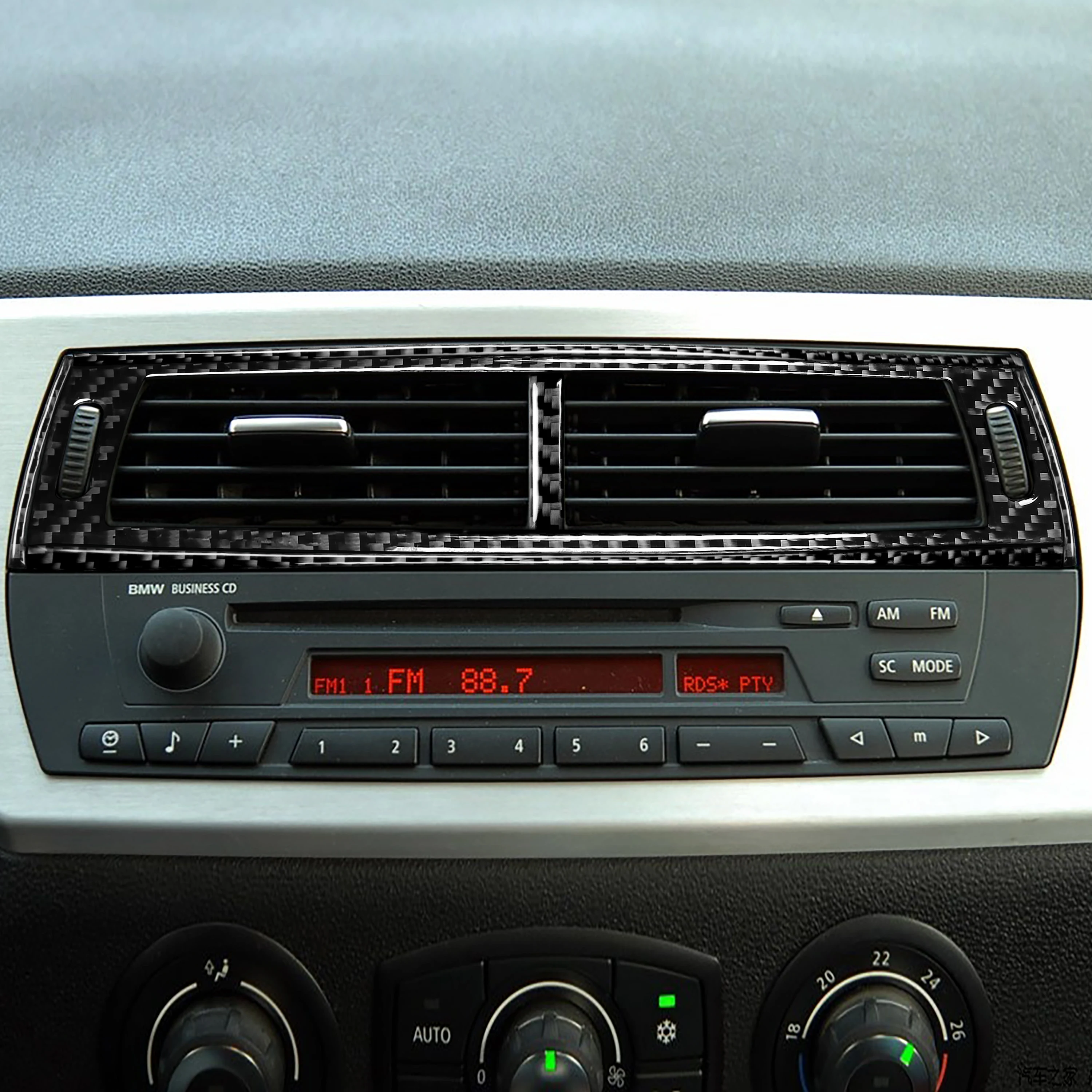 Черные стикеры из углеродного волокна для BMW Z4 E85 2003-2008 центральное управление