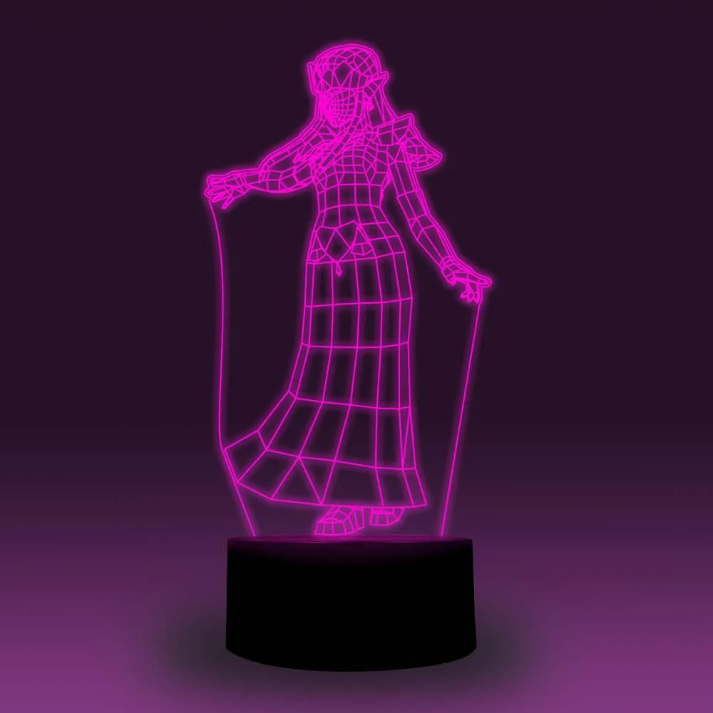 NiteApps 3D Zelda Lady ночник настольная Иллюзия украшение лампа подарок на день рождения приложение/сенсорное управление