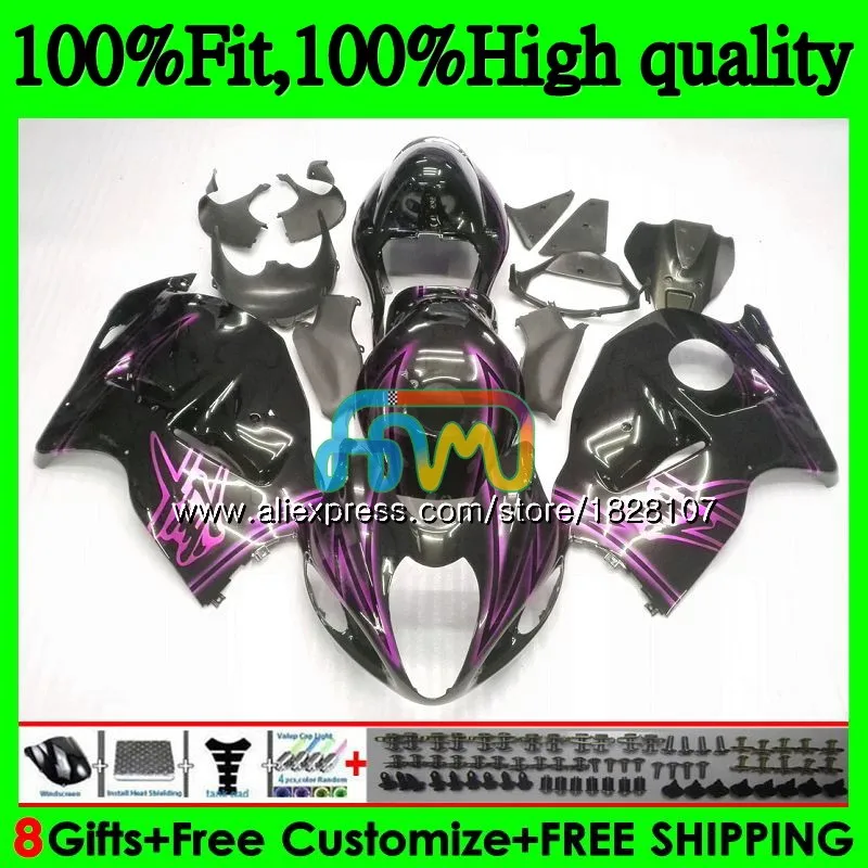 

Injection For SUZUKI Hayabusa GSXR 1300 GSXR1300 08 13 14 15 16 57BS.120 GSX-R1300 Black rose 2008 2013 2014 2015 2016 Fairing