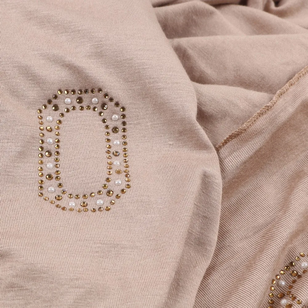 Colorful Lines Design 35 Rhinestone CottonJersey Hijab scarf shawl Good Stitch Beautiful  for Fashion Muslim women