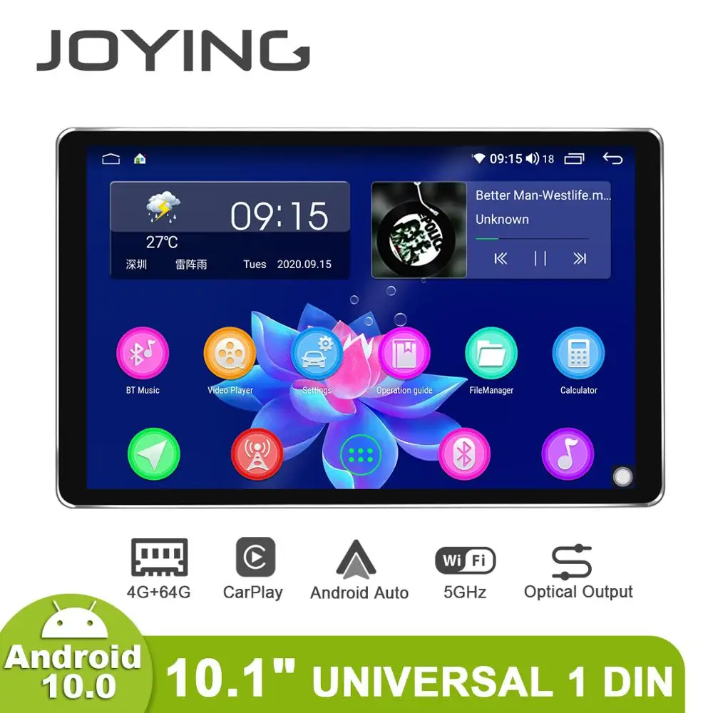 Универсальный автомобильный радиоприемник Android 10 0 ОЗУ 4 Гб ПЗУ 64 ГБ IPS экран 1
