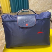 longchamp laptop genuine leather handbag large capacity for men women travel briefcase bussiness notebook bags