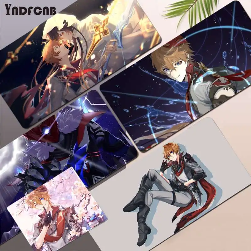 

YNDFCNB Genshin Impact Tartaglia Hot Sales Keyboards Mat Rubber Gaming mousepad Desk Mat Size for mouse pad Keyboard Deak Mat