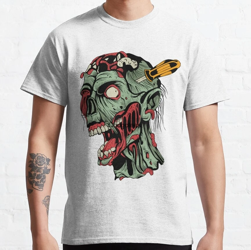Футболка с отверткой зомби для мужчин и женщин |