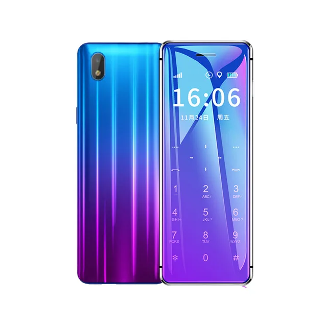 Ulcool V99 супер мини мобильный телефон ультратонкая карта металлический корпус