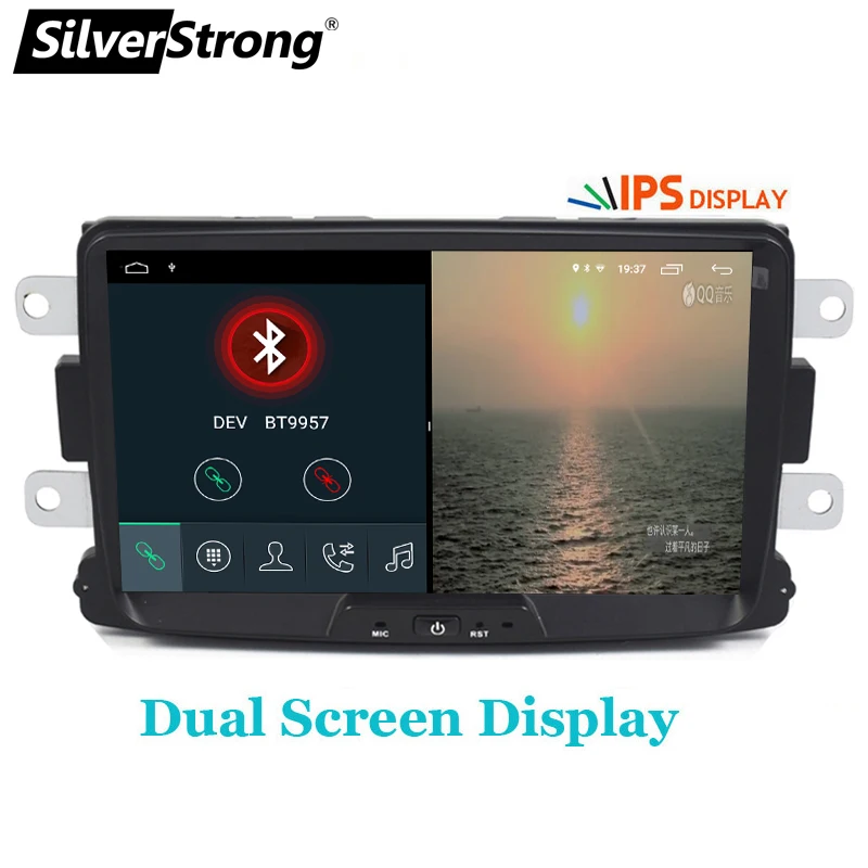 SilverStrong Android9.0 2Din Каптур Автомобильный gps для RENAULT DUSTER DACIA LOGAN II DOKKER