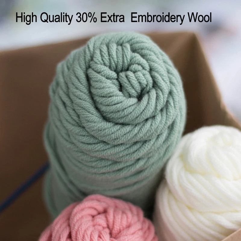 Poke Embroidery For DIY Flower Supplies Needlework Sewing Punch Needle Wool Handmade Decor Gift | Дом и сад