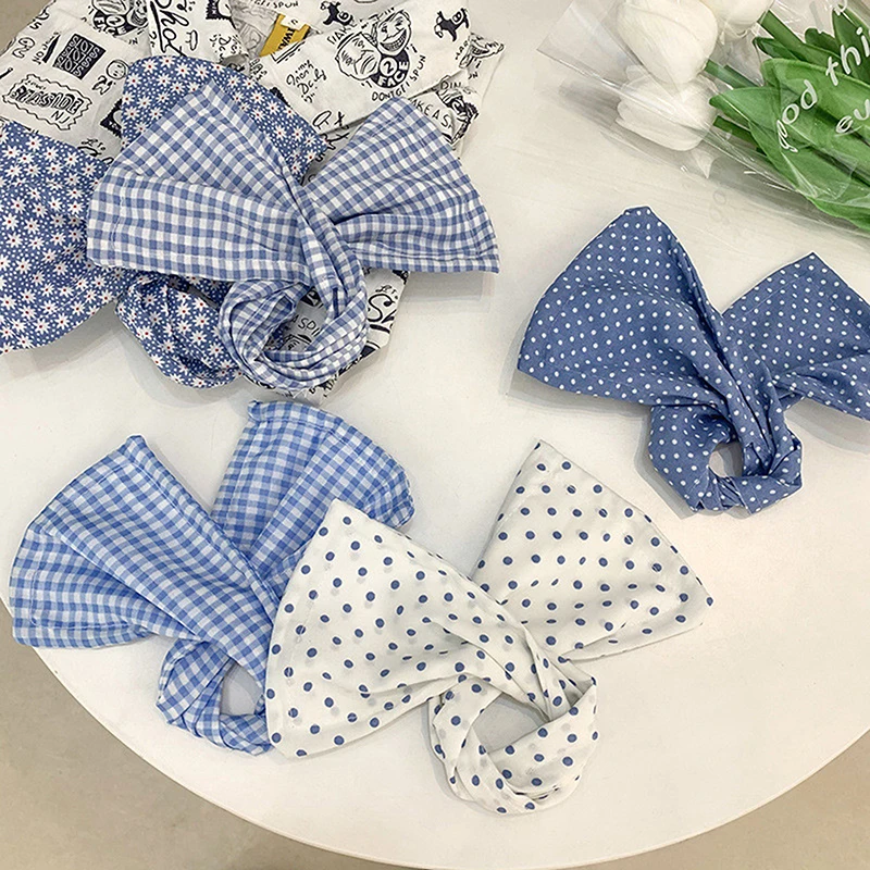 

Knotted Deft Bun Dot Print Hair Bands Women Knotted Wire Headband Print Hairpin Braider Maker Easy To Use DIY Accessories