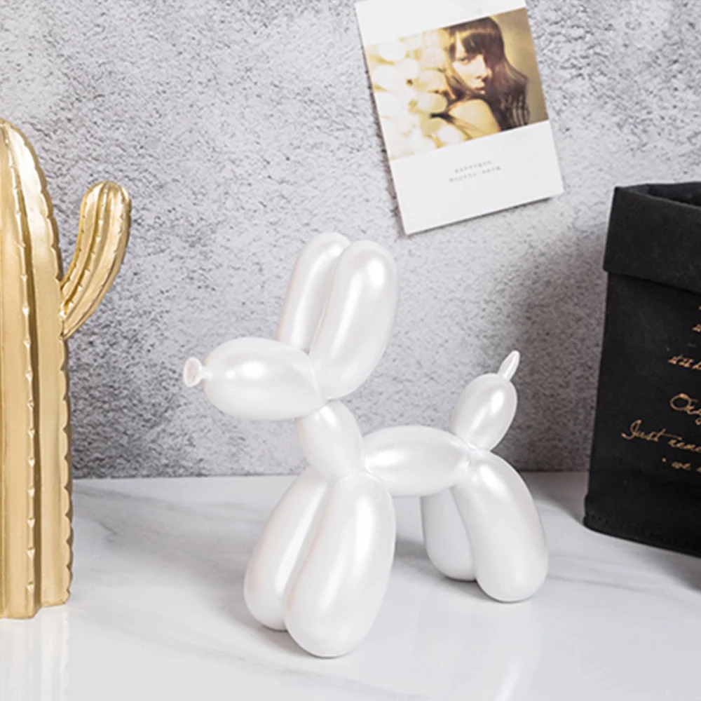 Милые украшения для торта воздушные шары собаки изделия из смолы скульптура