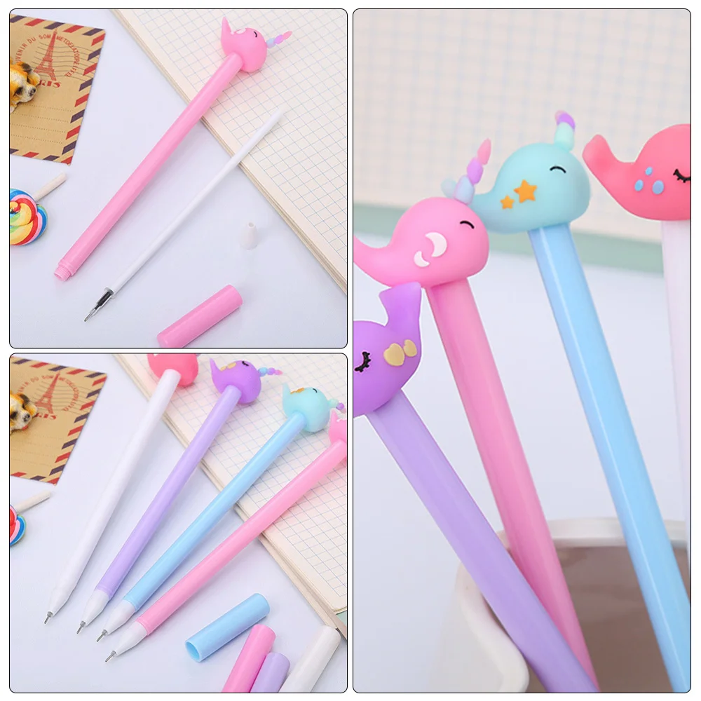 

10pcs Signature Pen Simple Writing Pen Student Stationary Gift (Mixed Style)