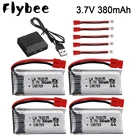 Аккумулятор lipo 3,7 в 380 мАч для X5A-1 X15 X15C X15W, батареи для РУ вертолета, самолета XH4.0, разъем 3,7 в 702035, батарея и зарядное устройство в комплекте