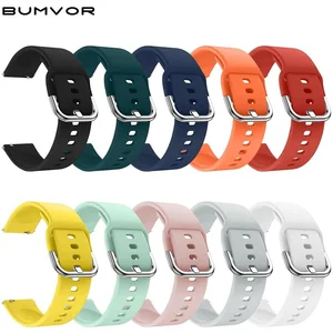 Ремешок силиконовый для наручных часов, сменный спортивный браслет для Samsung Galaxy Watch Active 42 мм Gear S2 Gear S3 R380, 20 мм 22 мм
