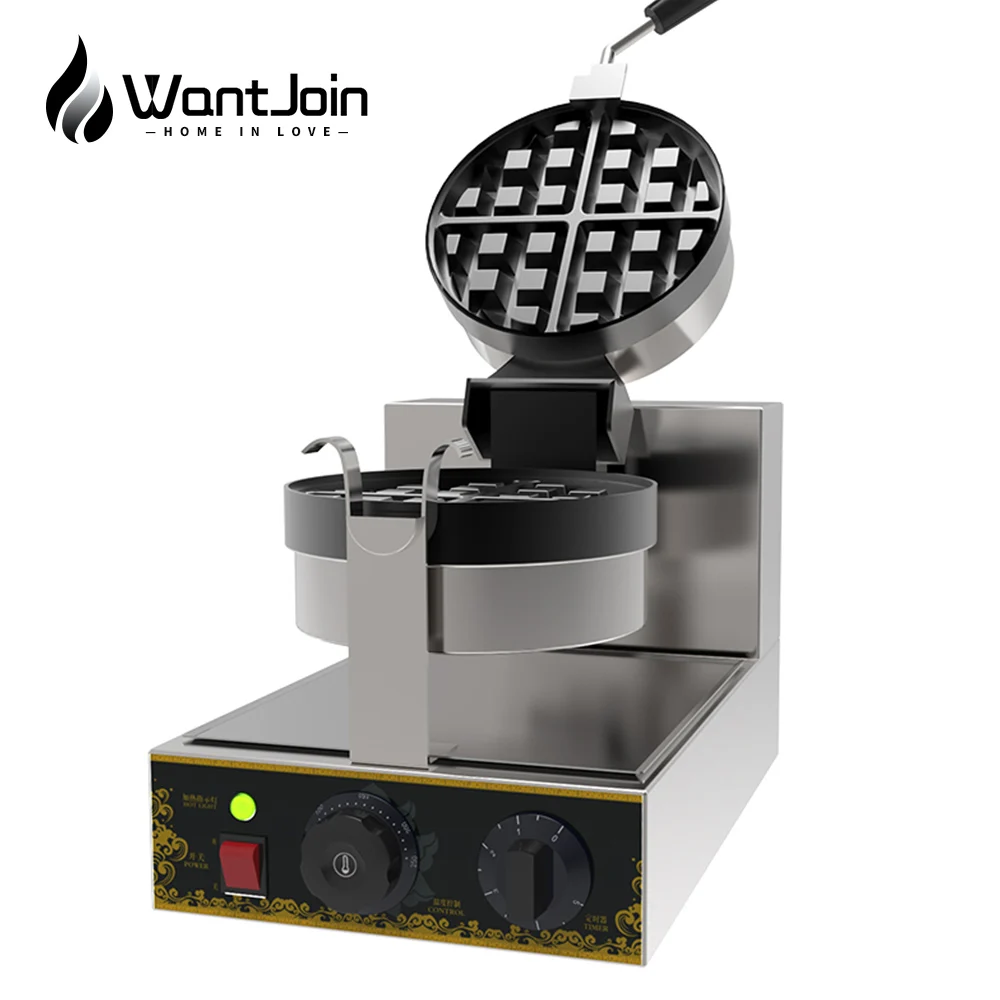 WantJoin Электрический вафельница машина круглый коммерческий гайка гриль Tornitsa Hazel