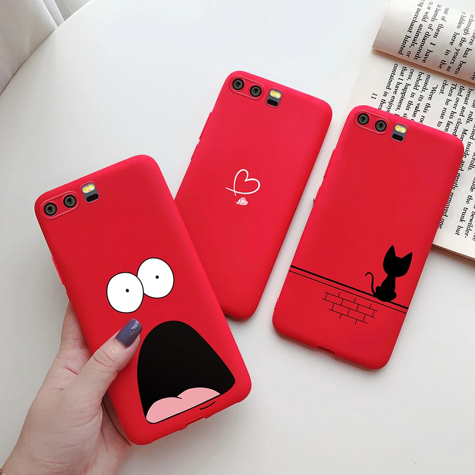 for huawei p10 plus phone case cute painted silicone back cover protector funda for huawei p10plus p10 p 10 plus huaweip10 cases free global shipping