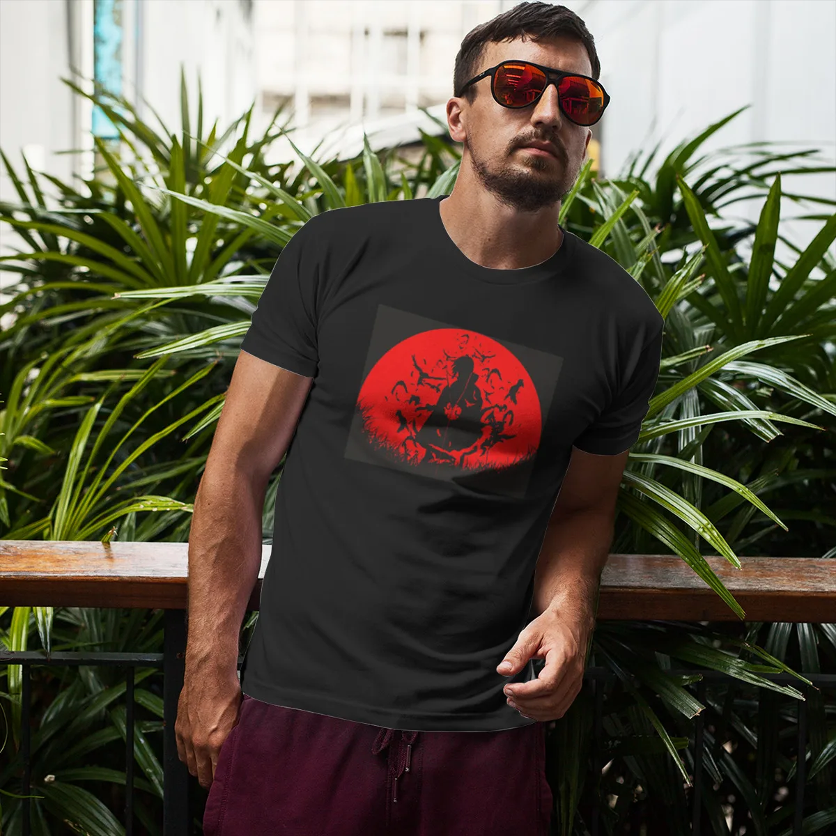 

akatsuki 2 Men's short-sleeved t-shirt Creative R340 Top tee USA Size