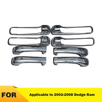 Car Door For 2002-2008 Dodge Ram 1500/2500/3500 4drs (W/O Passenger  Keyhole) Chrome Car Door Handle Car Accessories Car-Styling