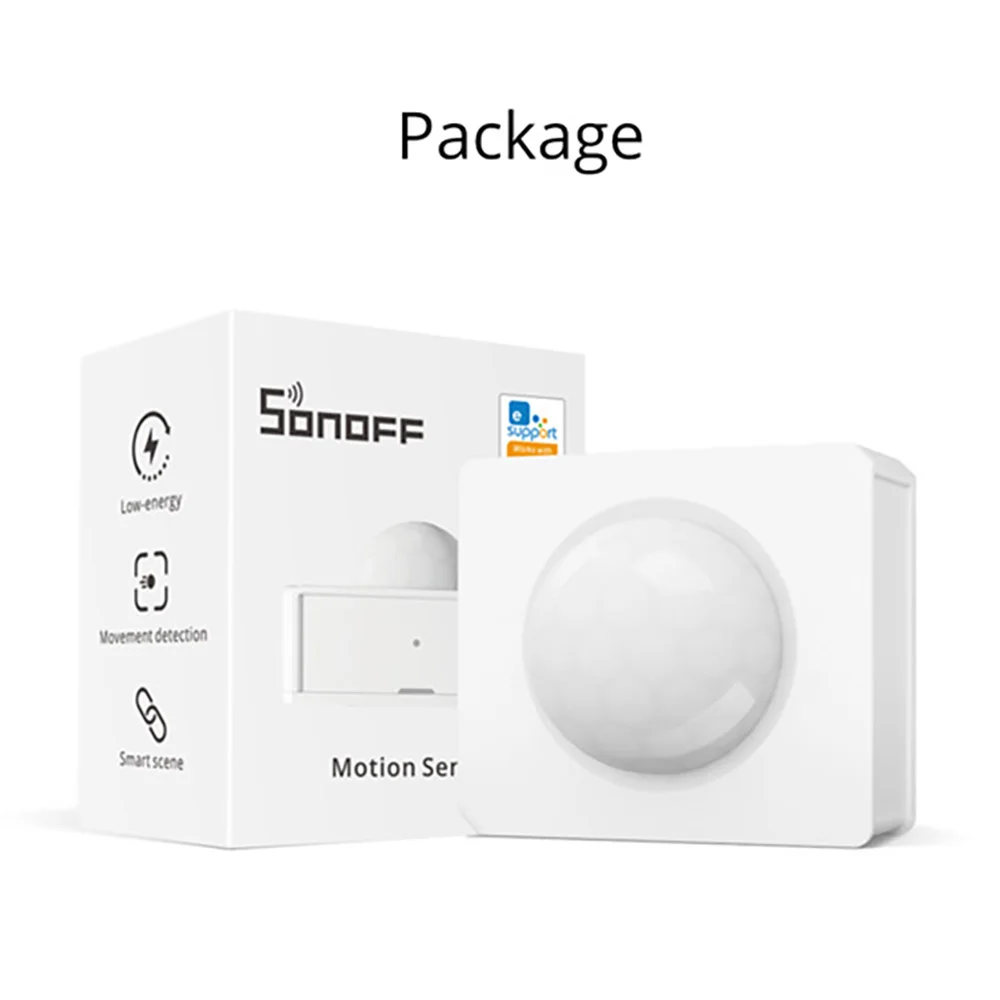 

2021 смартфон SONOFF PIR3-RF RF, 433 МГц, датчик движения, умные сцены, Двухрежимная синхронизация сигнализации через приложение EWelink, автоматизация, ра...
