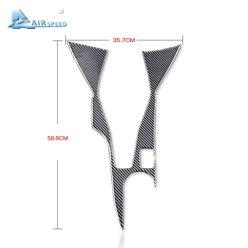 Панель переключения передач AIRSPEED для автомобиля наклейка из углеродного волокна