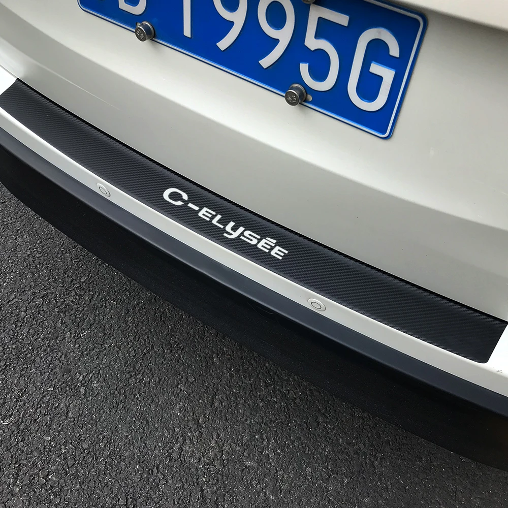 Наклейки для защиты кузова автомобиля Citroen C-ELYSEE стильная защита заднего бампера