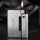 Портативный автоматический металлический держатель для сигарет FOCUS, чехол для прикуривателя, 10 шт., гаджет для сигарет для мужчин, Рождественский подарок