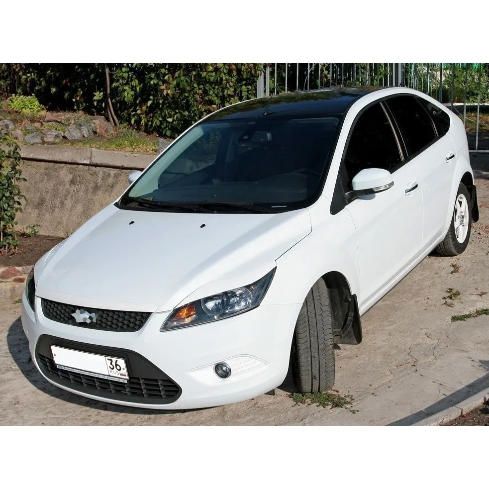 Для Форд Фокус 2 накладки на фары ресницы реснички брови фонари свет пластик 2008 2009