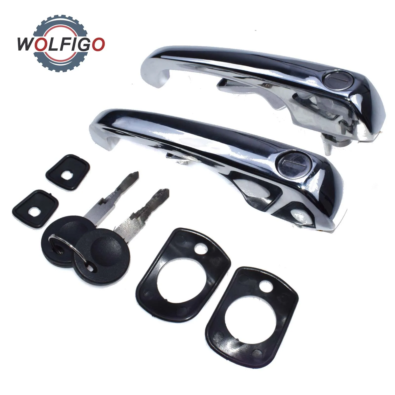 WOLFIGO 2 шт. Передняя Левая Правая внешняя дверная ручка с ключами для автобуса