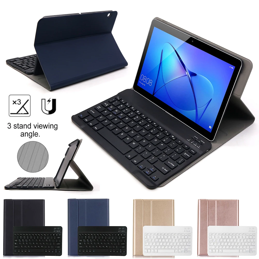 

Беспроводная клавиатура чехол для Huawei Honor Play Pad 9,6 дюймовый кожаный чехол для Huawei MediaPad T3 10 AGS-W09 AGS-L09 AGS-L03 чехол