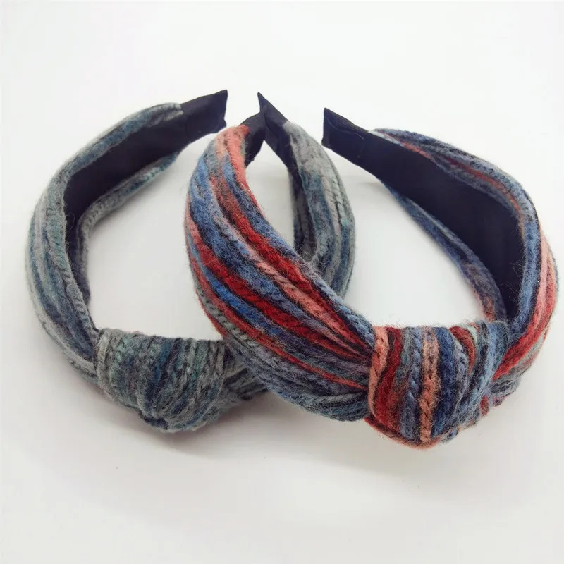 

Free shipping color knitting winter women hairbands girl's headbands lady's headwear hair accessories