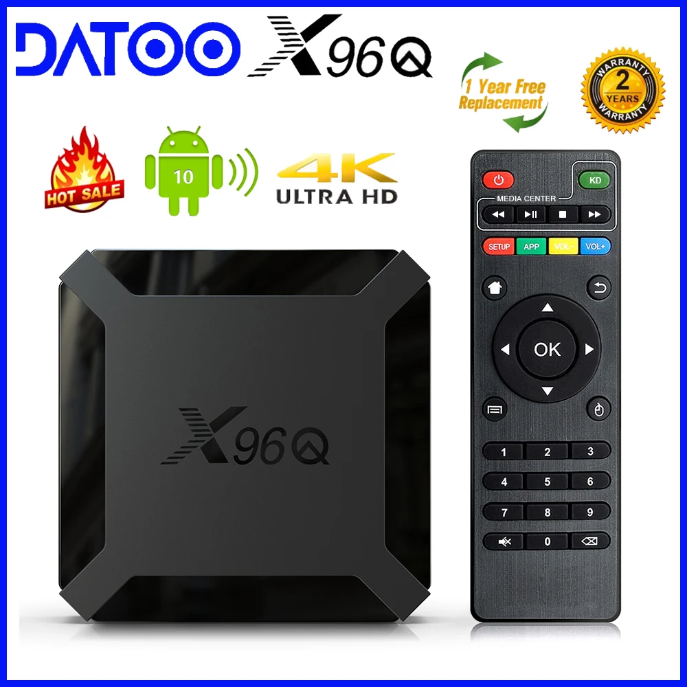 

Приставка Смарт-ТВ X96Q, Android 10,0, 2 + 16 ГБ, 2,4 ГГц, Wi-Fi