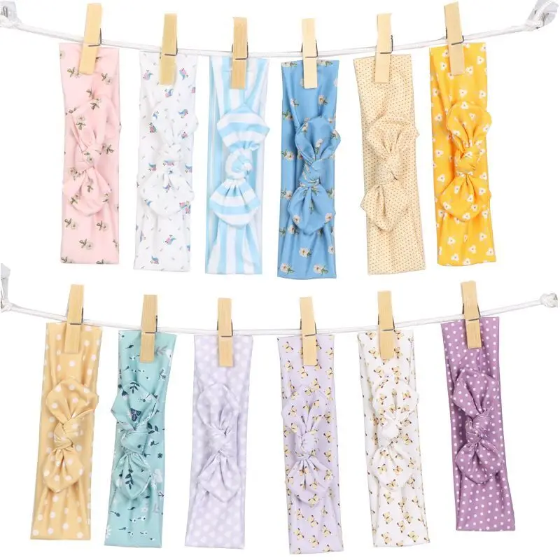 Kids Headband Bow For Girl Rabbit Ear Hairbands Turban Knot Turbans Accessoire Faixa Cabelo Para Bebe Baby | Детская одежда и