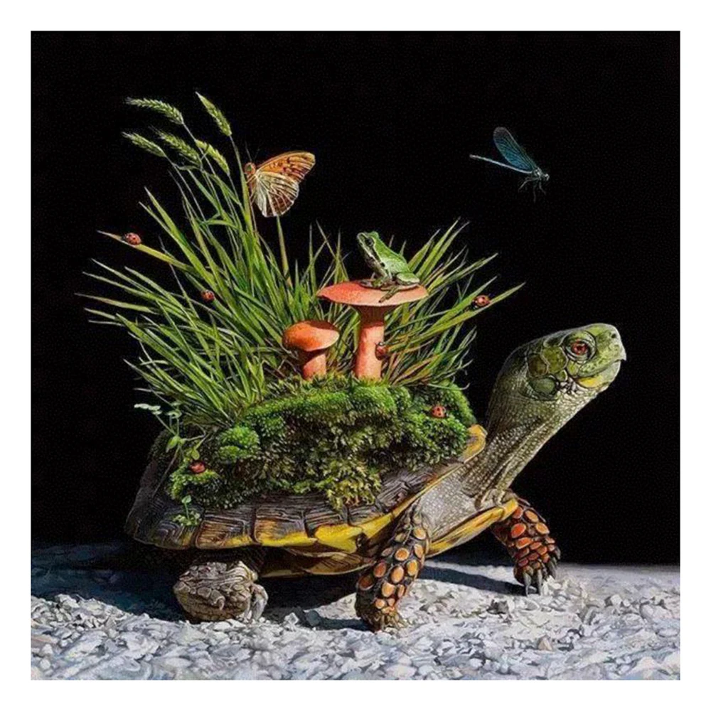 MEIVN DIY алмазная живопись Черепаха и животные полностью квадратные алмазные