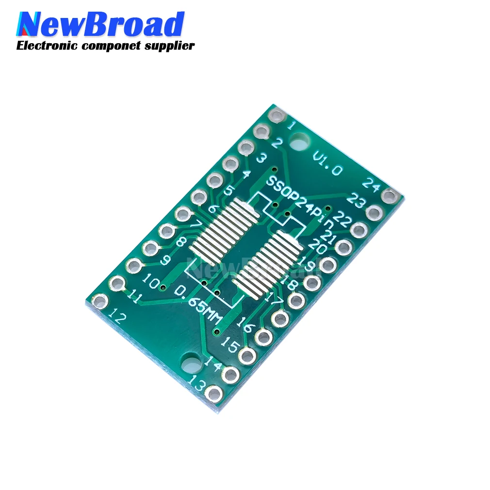 10 шт. SOP24 SSOP24 TSSOP24 к DIP24 печатная плата SMD для DIP 0 65 мм/1 27 мм до 2 54 Pin шаг