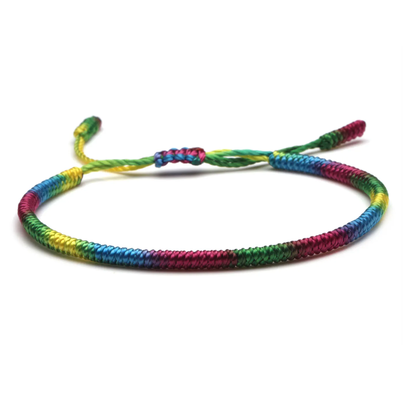 Браслет веревочный градиентный для мужчин и женщин тибетский буддийский браслет