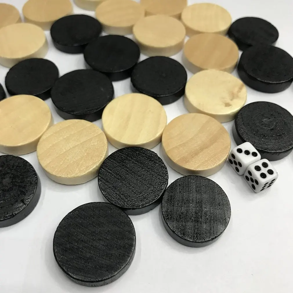 Шахматы из натурального дерева шашки нарды шахматы для детей настольная игра