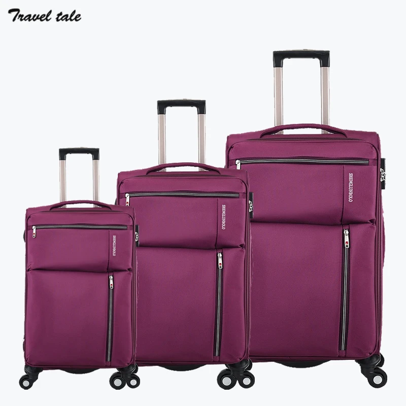 TRAVEL TALE 20 дюймов 24 дюйма 28 Оксфорд сумки на колёсиках Комплект 3 предмета в