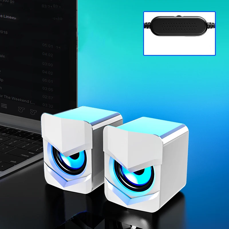 Interchangeable Laptop Small Speaker Desktop USB Multimedia Sound Box Office Fan Super Dynamic Bass Boost Mini Louder |