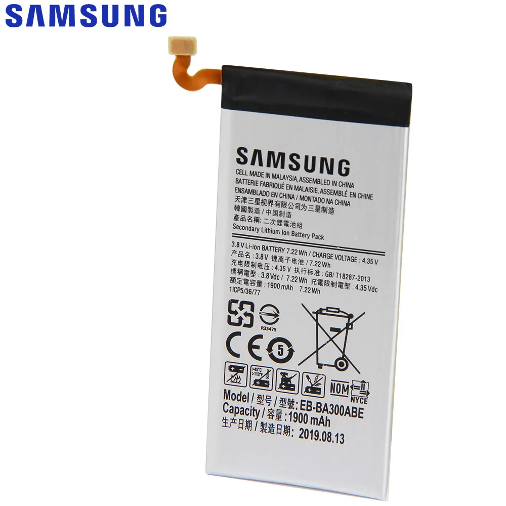 Samung оригинальный аккумулятор EB BA300ABE для SAMSUNG GALAXY A3 2015 A3009 A300 A300X A300H A300F A300FU A300G A300M
