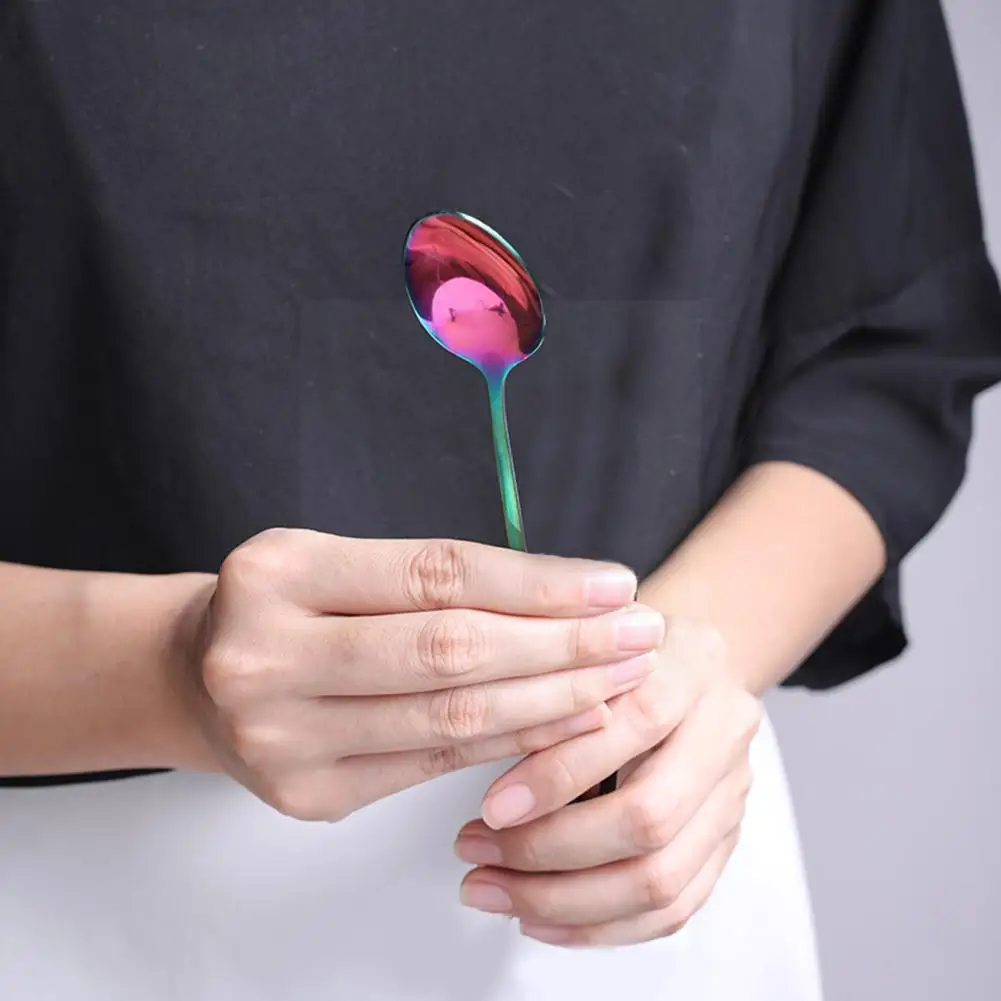 

1 шт., стальные ложки для молока и кофе, длина 19,5 см