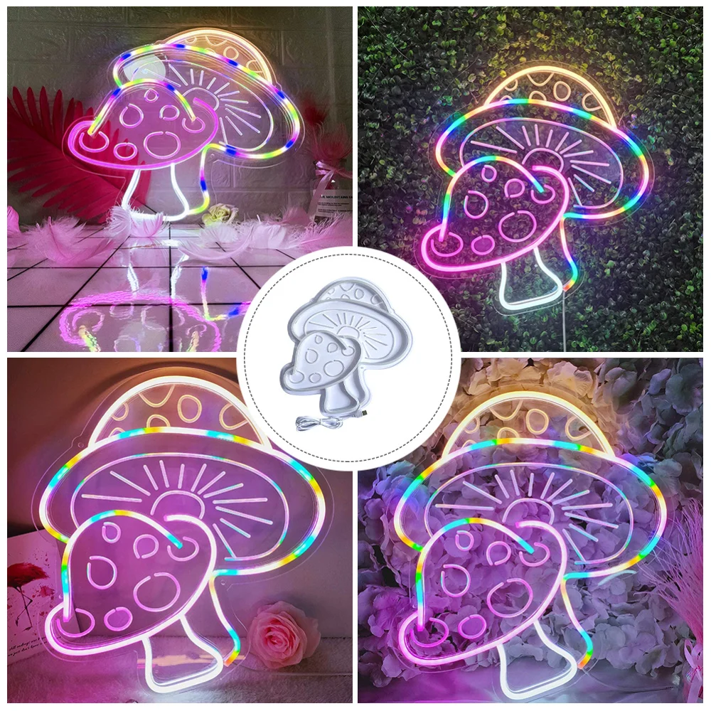 

Home Decorative Light USB Power Supply Lamp Mushroom Shape LED Night Light