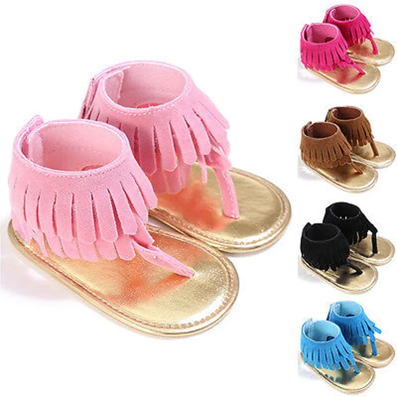 

Pudcoco US Stock New Fashion Lovely Baby Toddler Infant Tassel Moccasin Sandal Girls Kids Soft Sole Shoes 0-18M