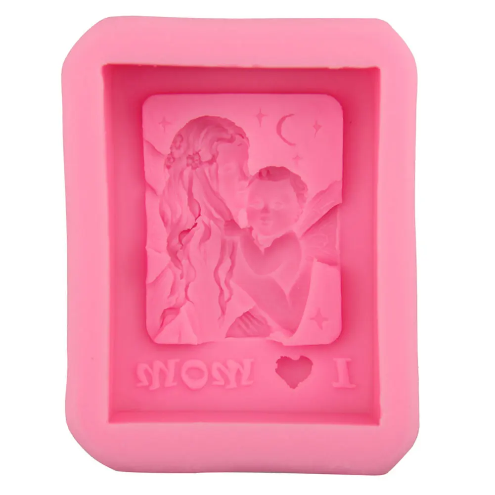 

3D Silicone Mold DIY Mothers Day Soap Mold 3D Craft Mold Soap Mold DIY Mold Fondant Mold Ornament Mold Cake Decoration Tools