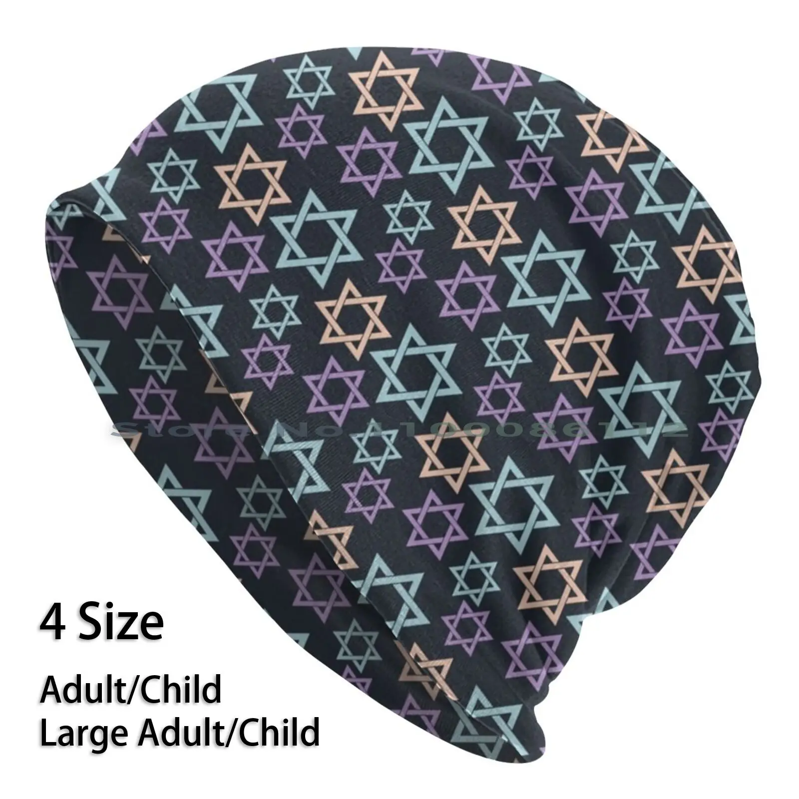 

Jewish Star Pattern Beanies Knit Hat Israel Hebrew Star Of David Judaism Jewish People Peaceful Jewish Pattern Jewish Women