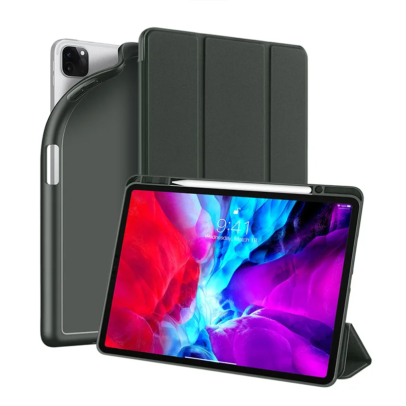 

For iPad Pro 11 2020 2th Case Gen Secure Magnetic Smart Case for iPad Pro 12.9 4th Generation 2020 Case Cover with Pencil Holder