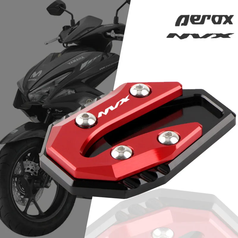 

For YAMAHA NVX155 AEROX155 NVX AEROX 155 2015-2018 Motorcycle CNC Kickstand Foot Side Stand Extension Pad Support Plate Enlarge