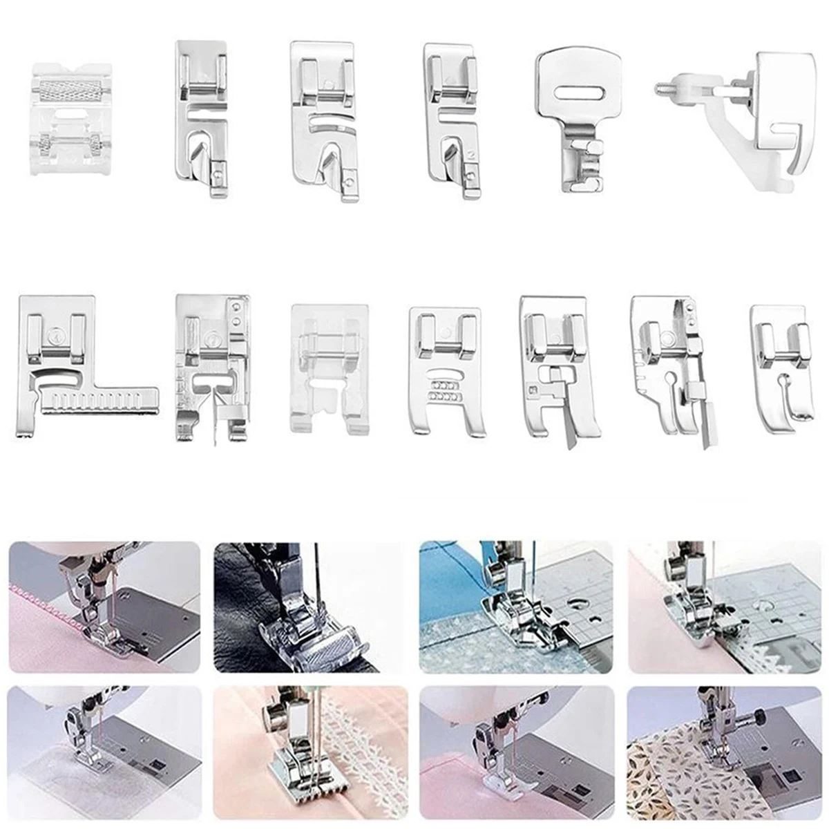 

32 PCS/42PCS Professional Domestic Sewing Machine Foot Rolled Feet Presser Foot Presser Feet Accessories Set