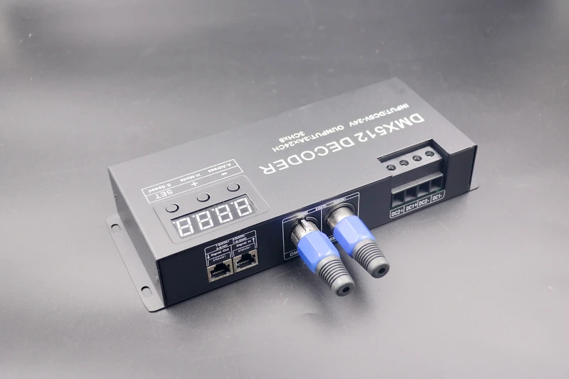 24 канала 3A/CH светодиодный DMX512 декодер DC5 24V контроллер Диммер DMX сигнальный