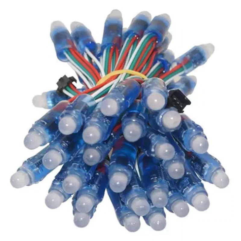 

5 в полноцветная гирлянда RGB с контролем точки, симфоническое украшение, цветная гирлянда на рождественскую елку, перфорированные огни WS2811