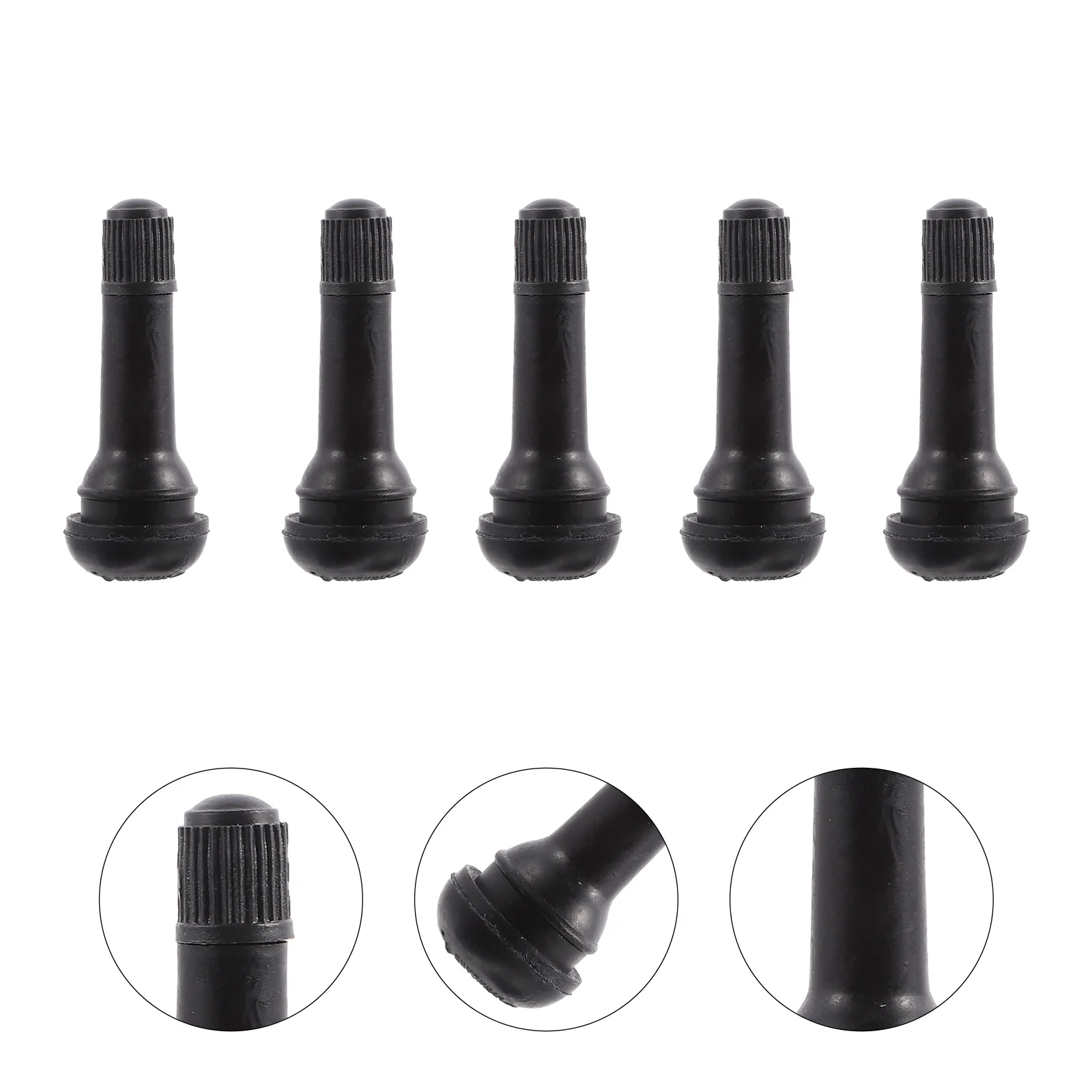 

10Pcs TR414 Car Tire Stem Caps Rubber Tubeless Stem Caps Suit